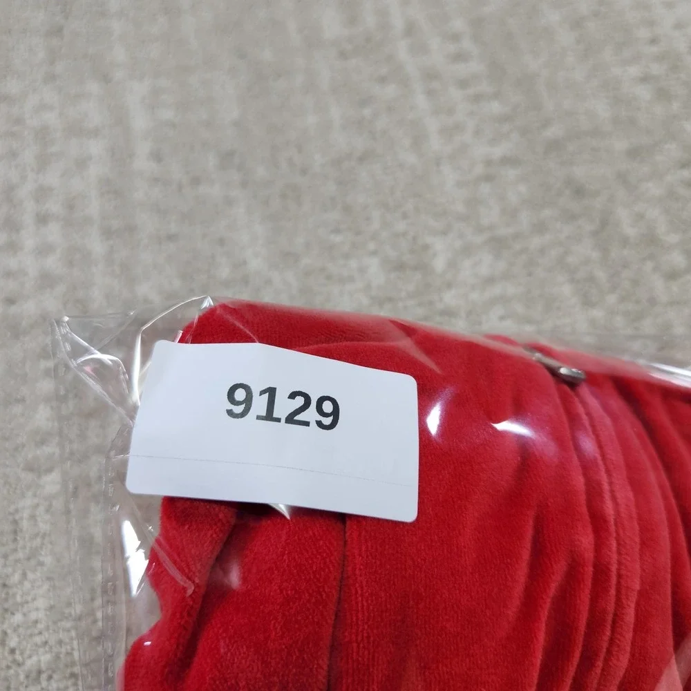 Ralph Lauren Track Suit Baby 12 Months Red Velour Hoodie Full Zip Joggers Infant